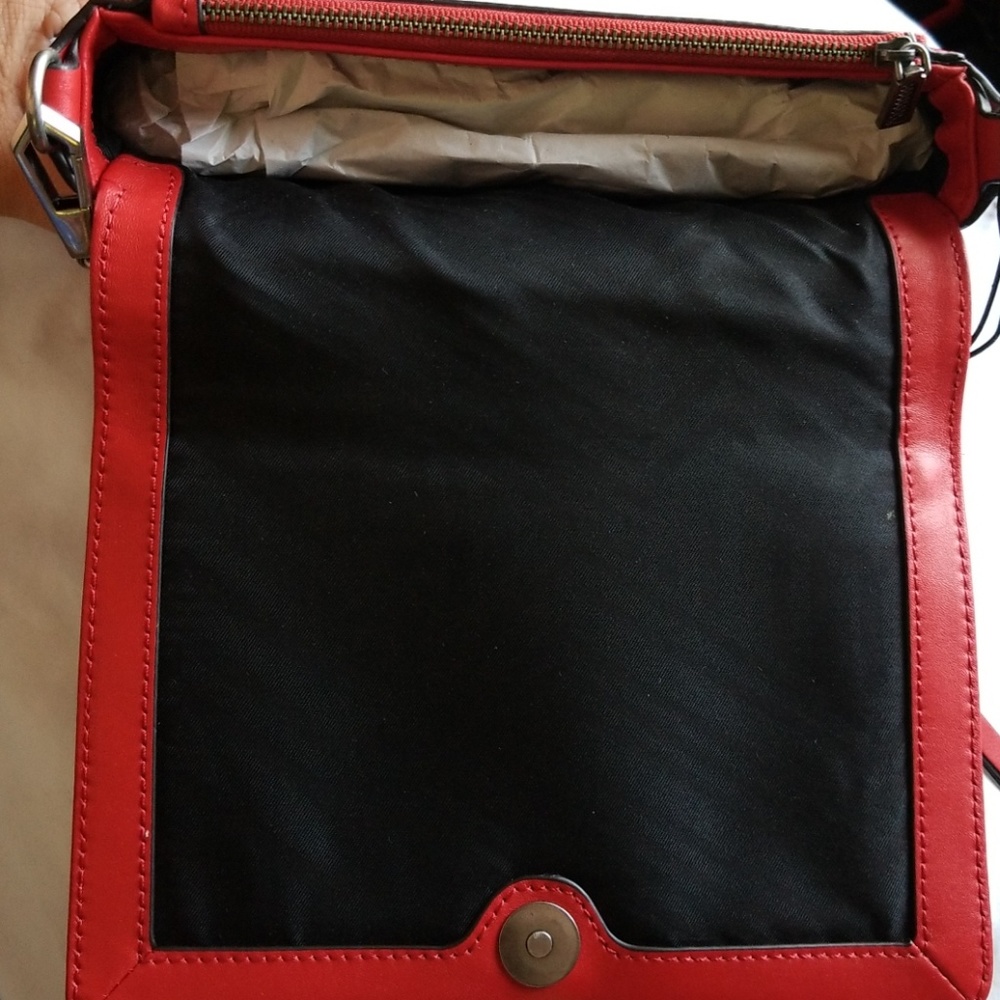 Rebecca Minkoff Red Flap Crossbody RED- NEW - Picture 4 of 4
